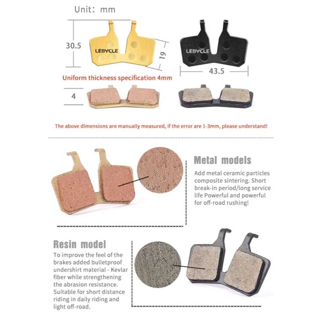 Pastiglie Freno E-bike MAGURA MT7 / MT5 Semi-metallica