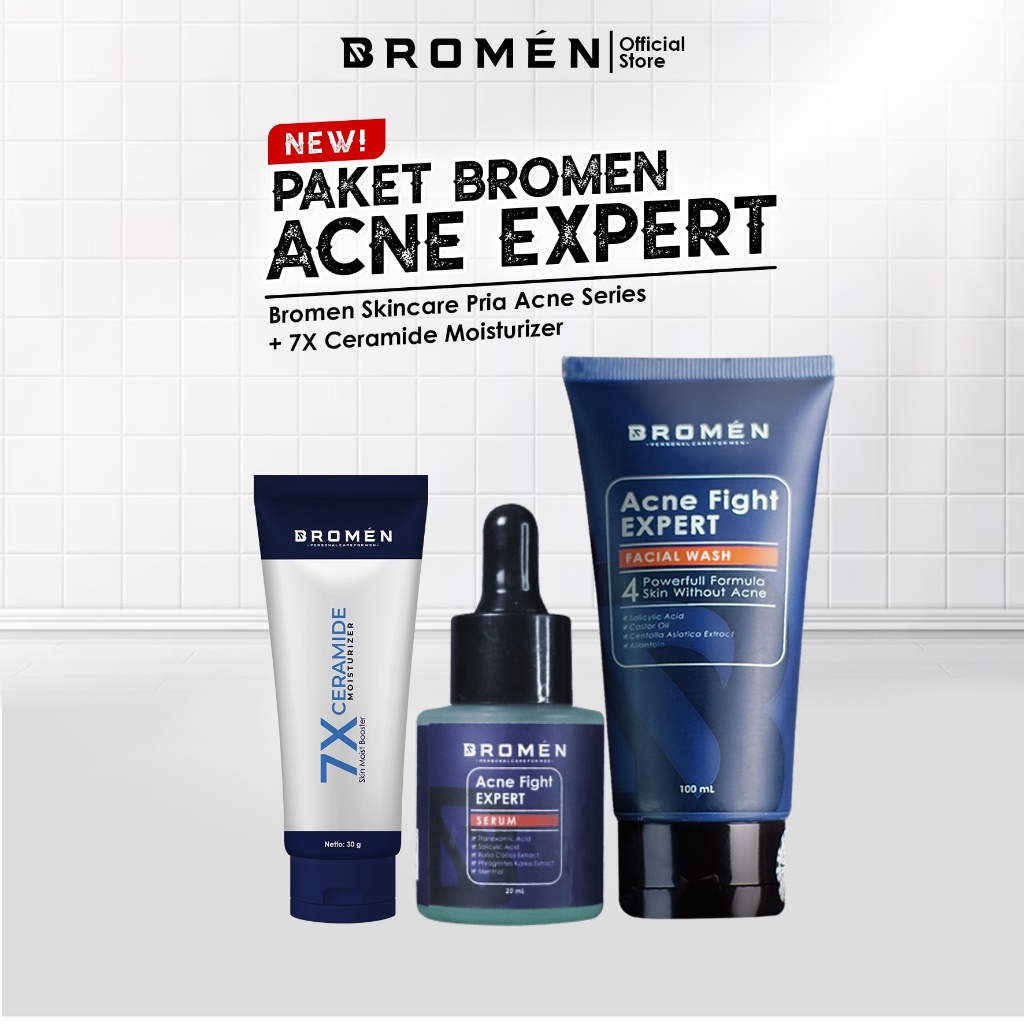 Jual BROMEN ACNE FIGHT BOOSTER Perawatan Wajah Berjerawat Cowok ( Acne