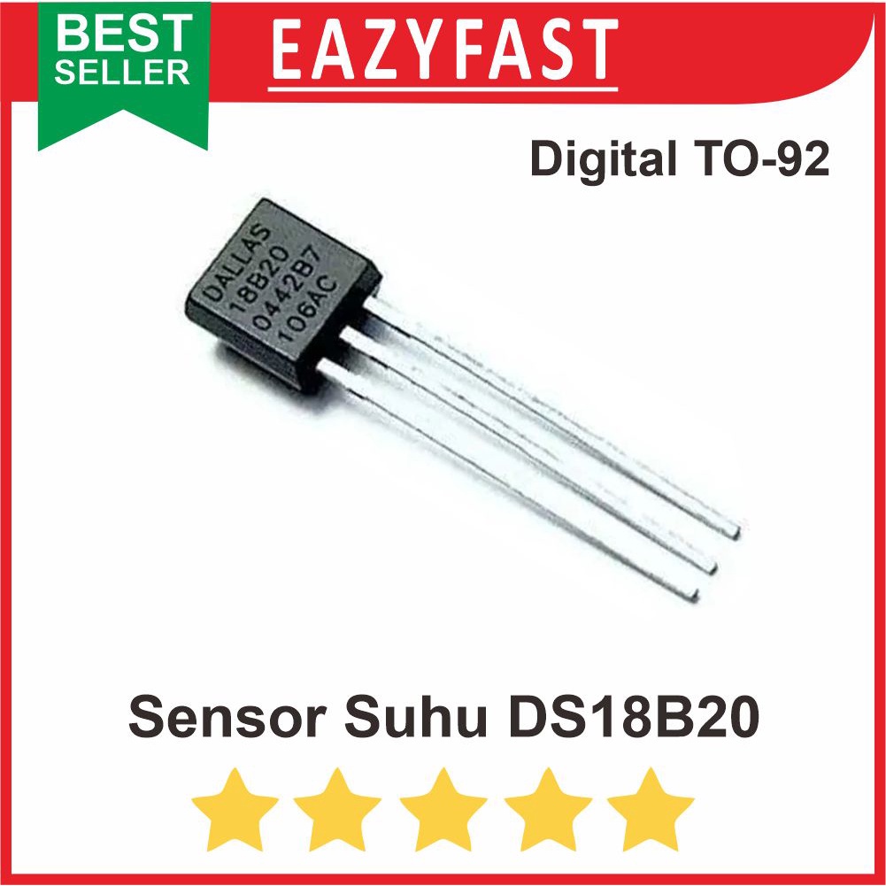 Jual ic chip ds18b20 sensor suhu arduino temperature digital shopee