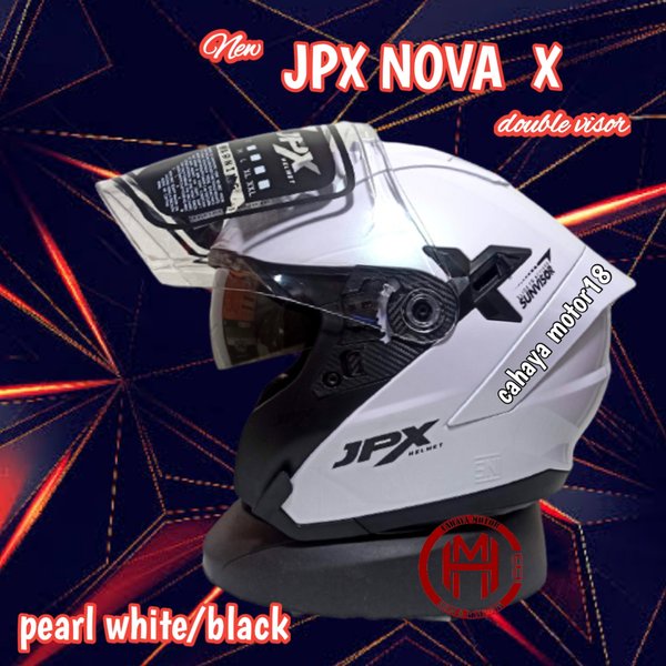 Jual HELM JPX NOVA X SOLID WHITE / PUTIH HALF FACE model njs kairoz