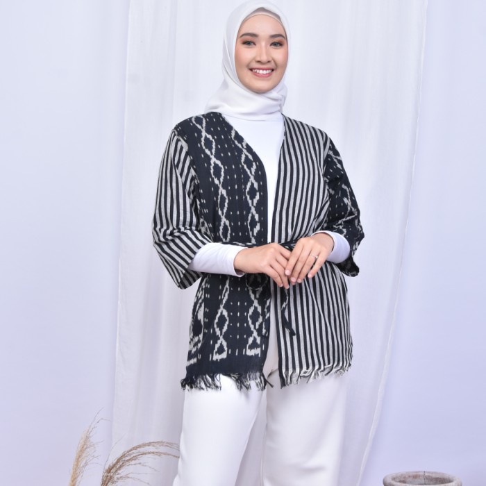 Jual Best Alena Outer Dakara Indonesia Tenun Ikat Etnik Shopee Indonesia