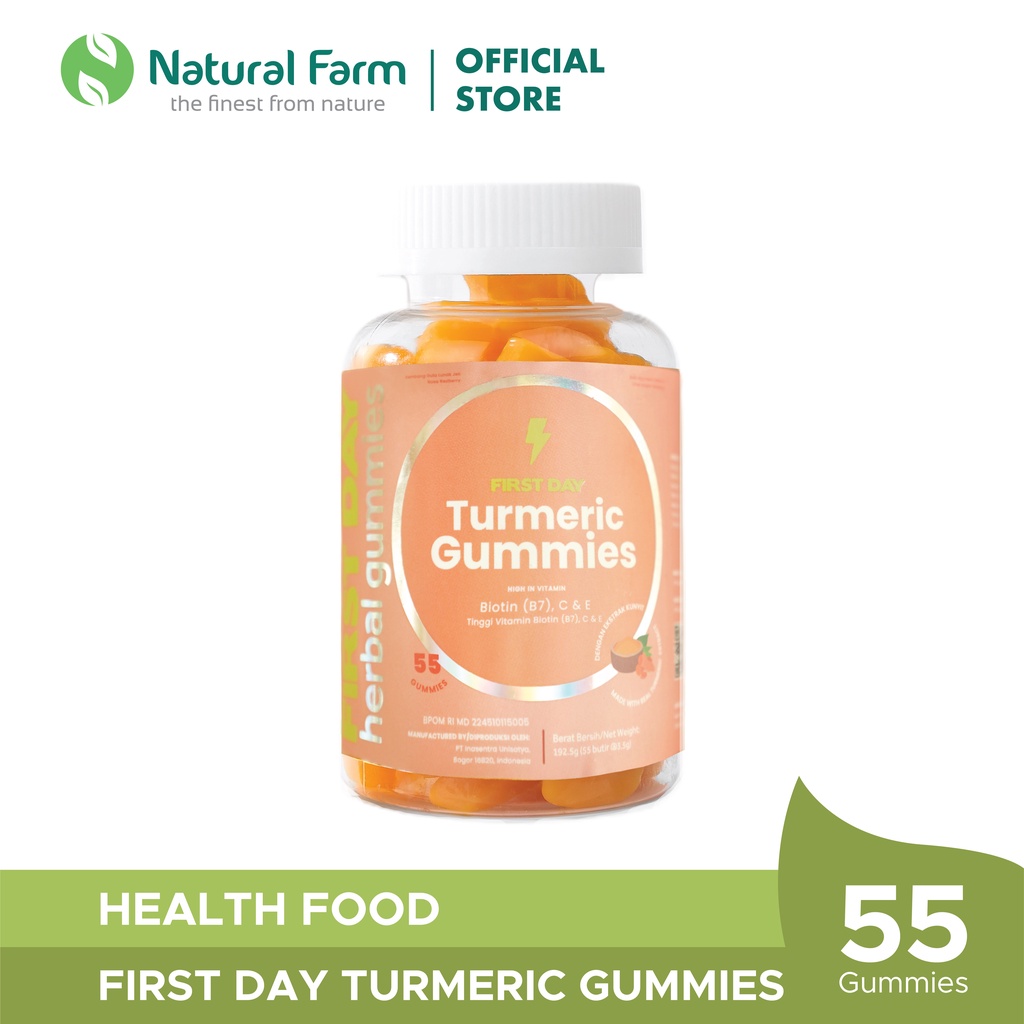 Jual First Day Turmeric Gummies - 55 Gummies | Shopee Indonesia