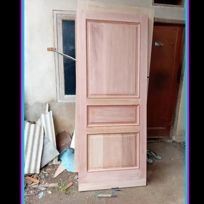 Jual Pintu Kamar Kayu KAMPER/Daun Pintu KAMPER Panel Klasik/Pintu