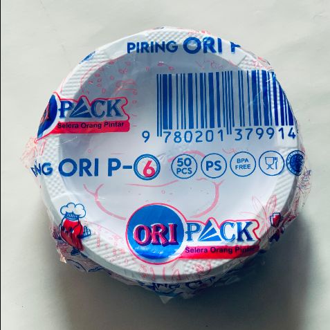 Jual Piring Plastik P6 Ukuran 6 merk Oripack isi 50pcs/pack | Shopee ...