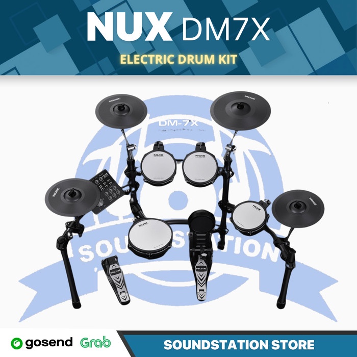 Jual NUX DM7X Electric Drum Kit Digital | Elektrik Set DM-7X | Shopee ...