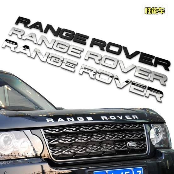 Jual Emblem Range Rover 76x5cm 1 set Emblem Tulisan Range Rover Kap ...