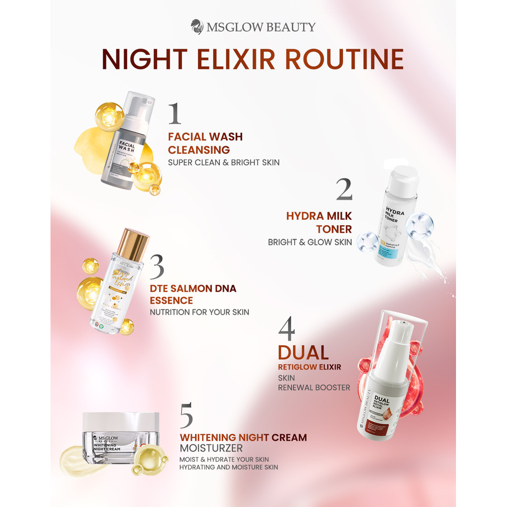 Jual MS GLOW Dual Retiglow Royal Elixir Penghilang Bekas Noda Hitam ...