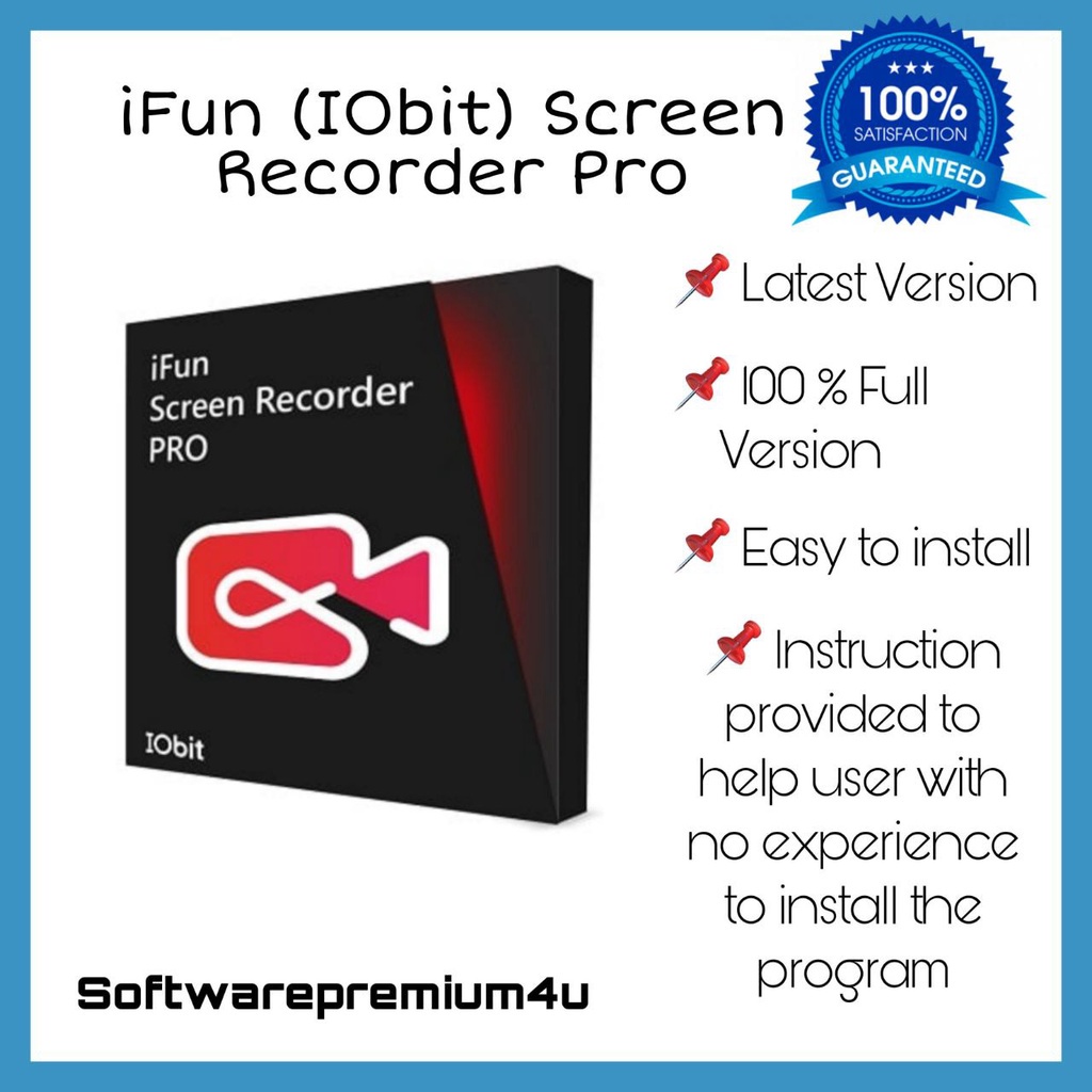 Jual iObit iFun Screen Recorder Pro iFun 1.2.0.261 (2022) 【Latest ...