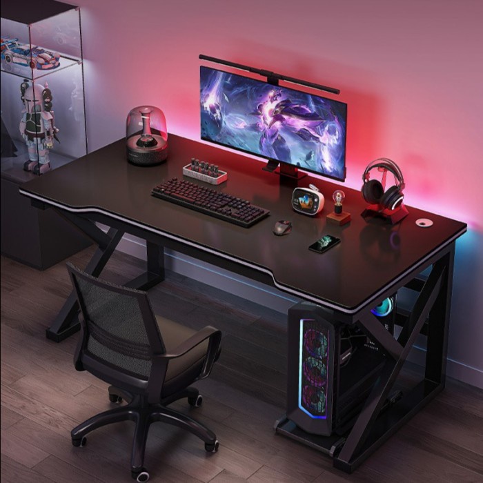 jual-meja-komputer-kerja-gaming-pc-desk-stable-frame-with-cable-hole