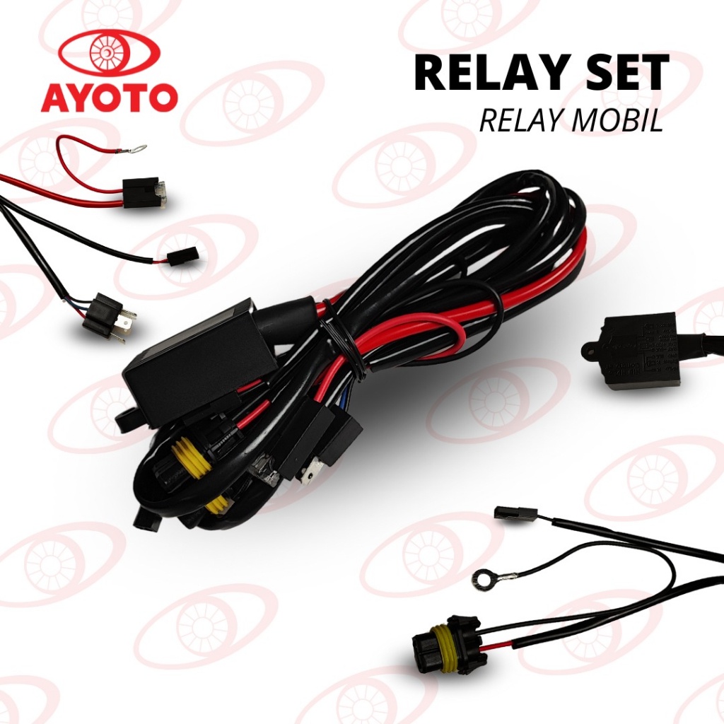 Jual KABEL RELAY SET LAMPU MOTOR MOBIL LED & HID H4 HI LOW / BILED