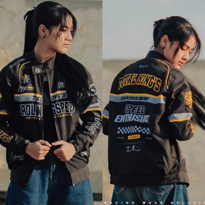 Jual Jaket Bikers Jaket Vintage Rolling Speed Series Total King's ...