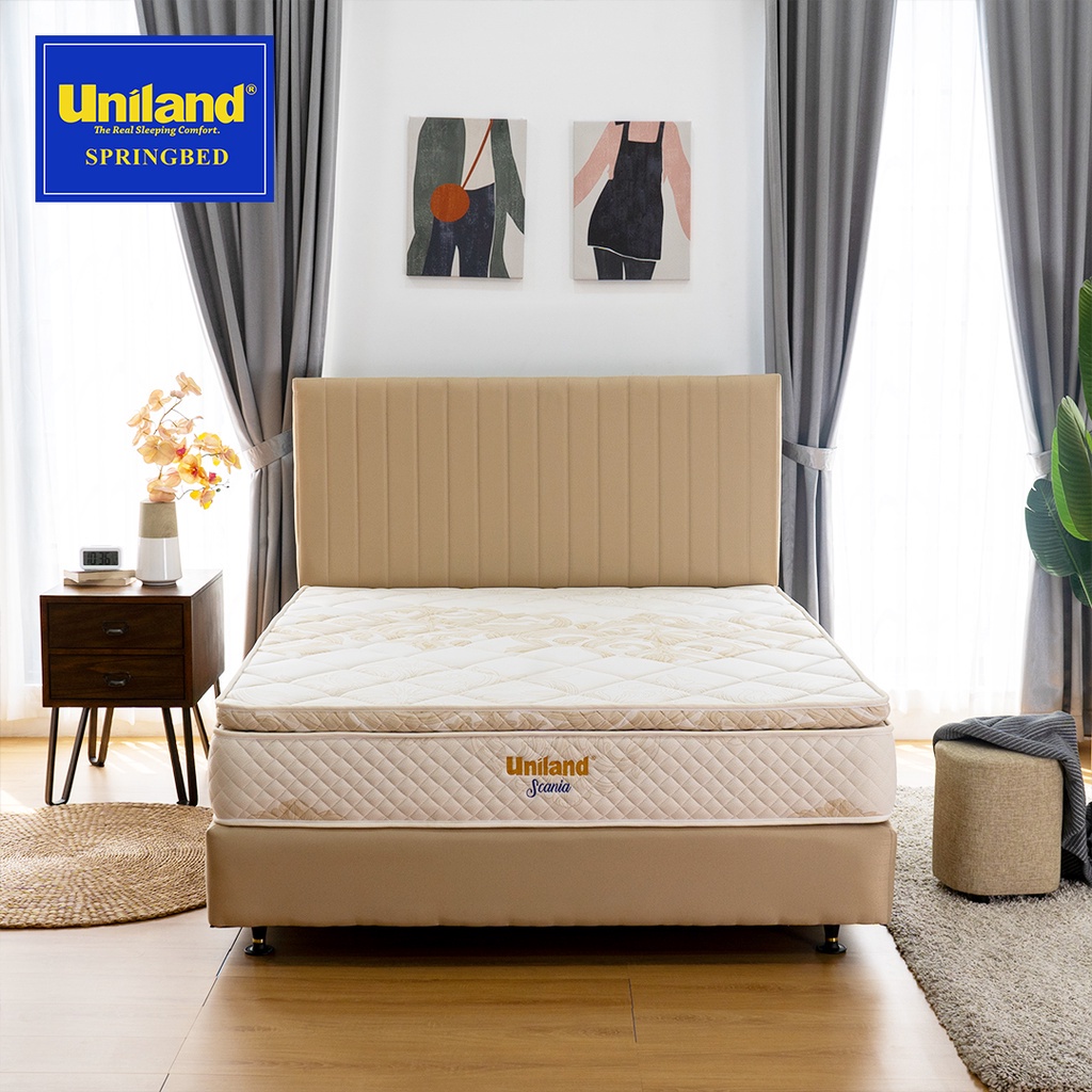 Jual Uniland Springbed Scania Pillowtop - Kasur Spring Bed Full Set ...