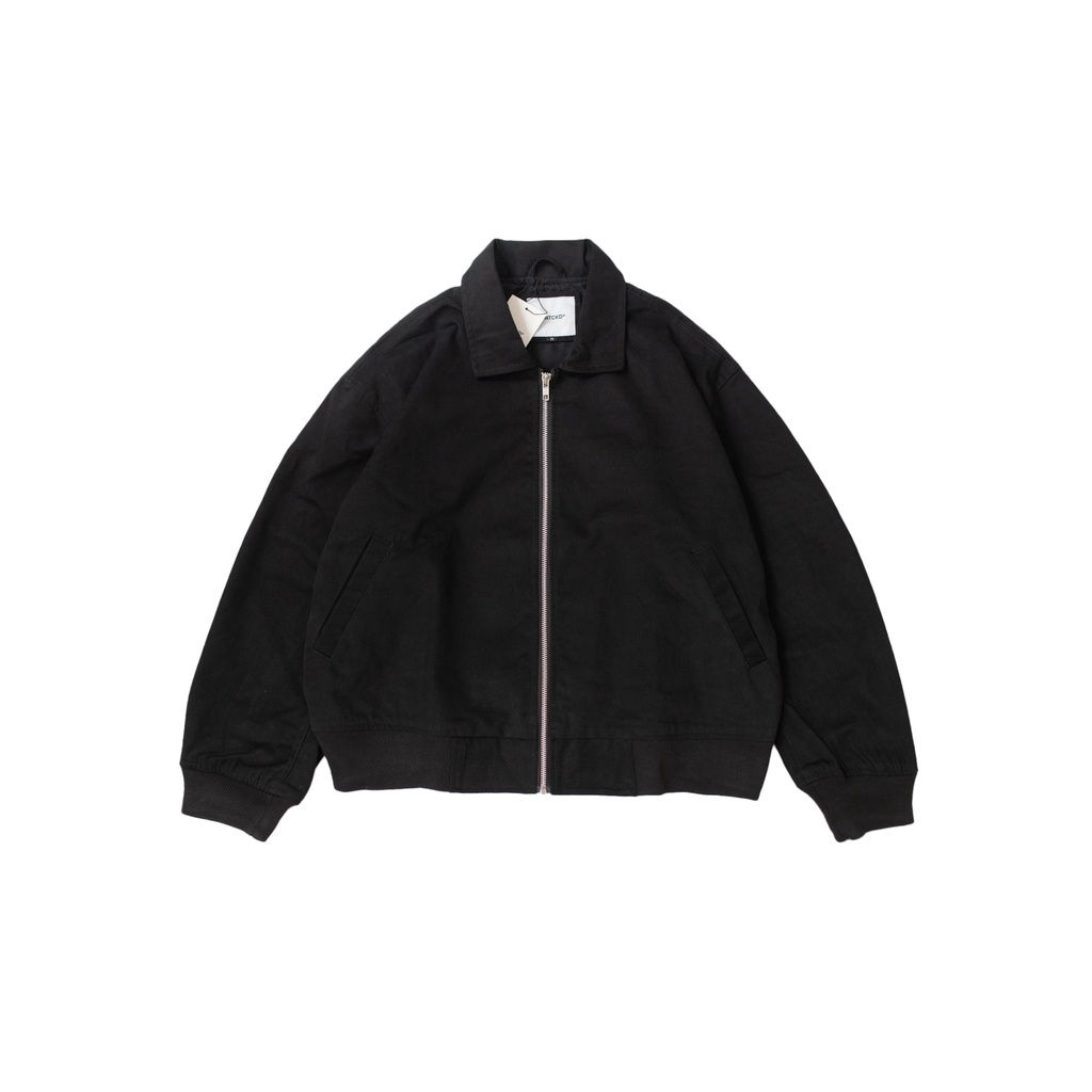 Jual Collar Bomber Jacket Black Shopee Indonesia
