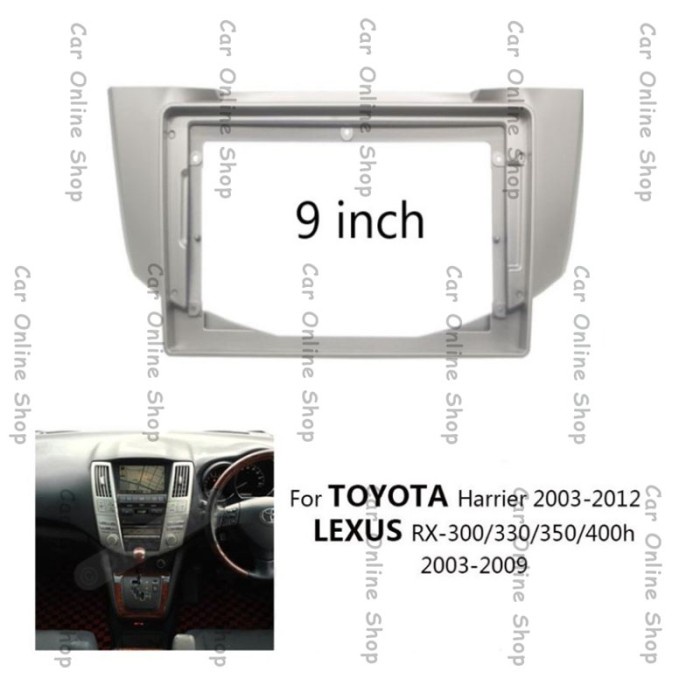 Jual Frame Head unit Android 9 inch Lexus harrier harier Rx 300 330 350 ...