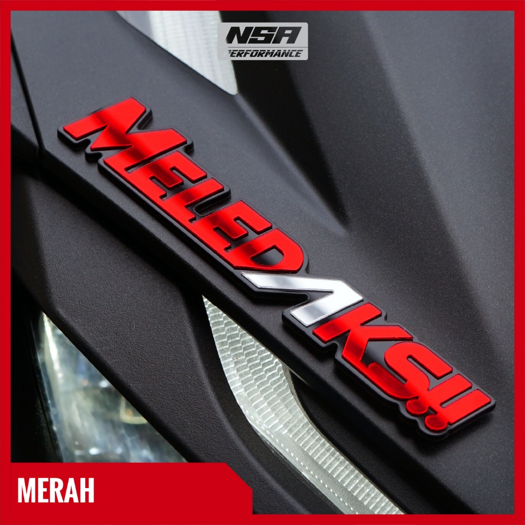 Jual Nsa Stiker Motor Meledaks Stiker Timbul D Pcs Emblem Meledaks