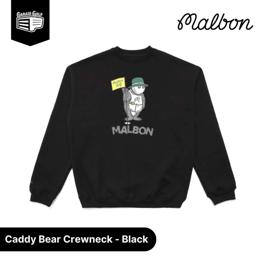 メンズウェア MALBON Caddy Bear Crewneck S メンズウェア MALBON Caddy Bear Crewneck S MALBON GOLF Caddy