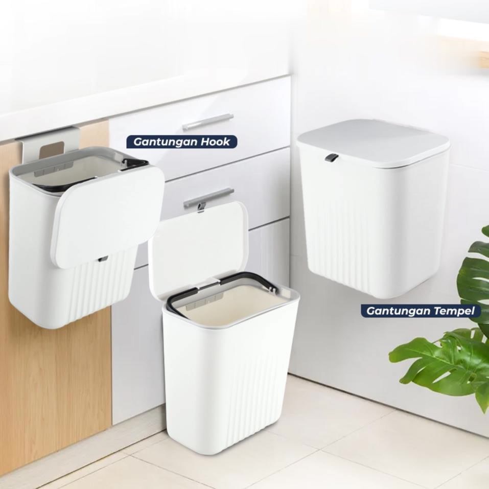 Jual Tempat Sampah Dapur Besar Model Gantung Dengan Tutup Desain ...