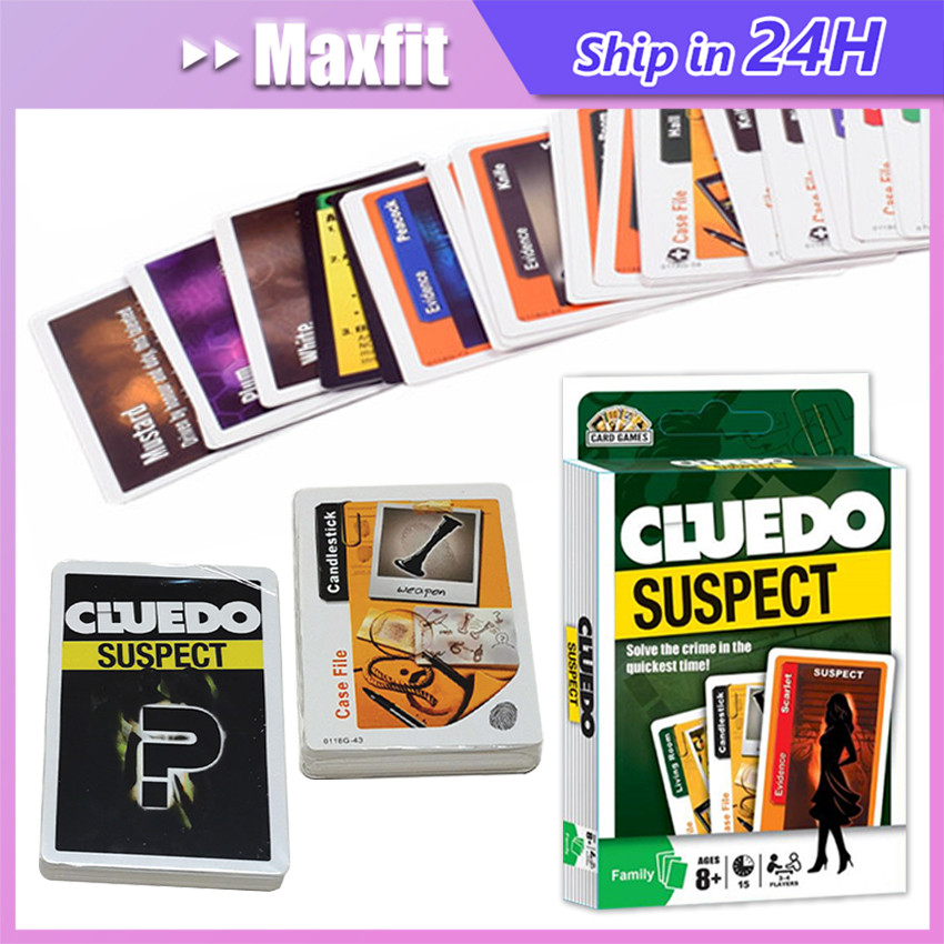 Jual Kartu Permainan Cluedo Suspect Card Game Detektif Mainan Kartu ...