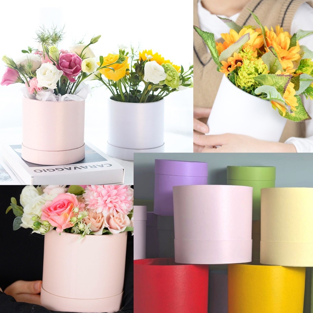 Jual Bloom Box Bulat/ Box Bunga Kotak Bunga /Flower Box Blooming Box ...
