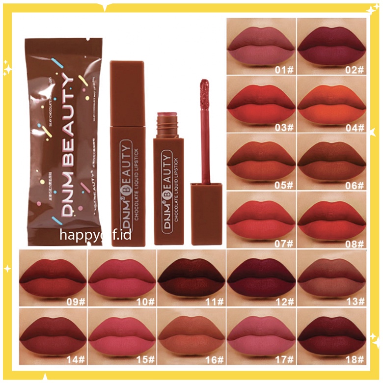 Jual (BAYAR DI TEMPAT) Lipstick Matte Lipstik Coklat Liquid Lip Long