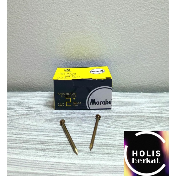 Jual Paku Beton Kuning Marabu 2 Inch 5 cm | Shopee Indonesia