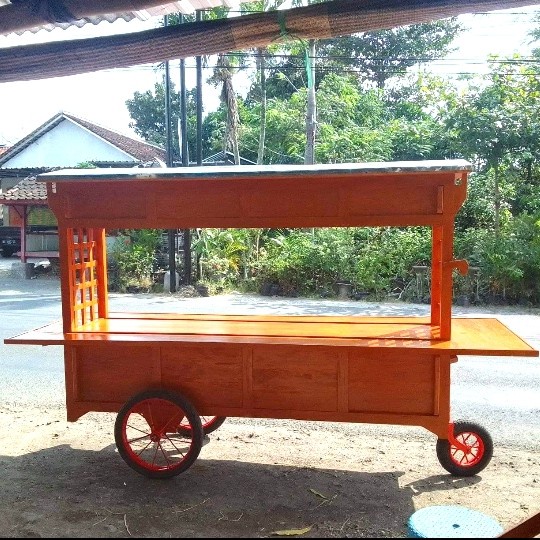 Jual Gerobak Rombong Hiks Angkringan Spesial Panjang 3 Meter Kayu