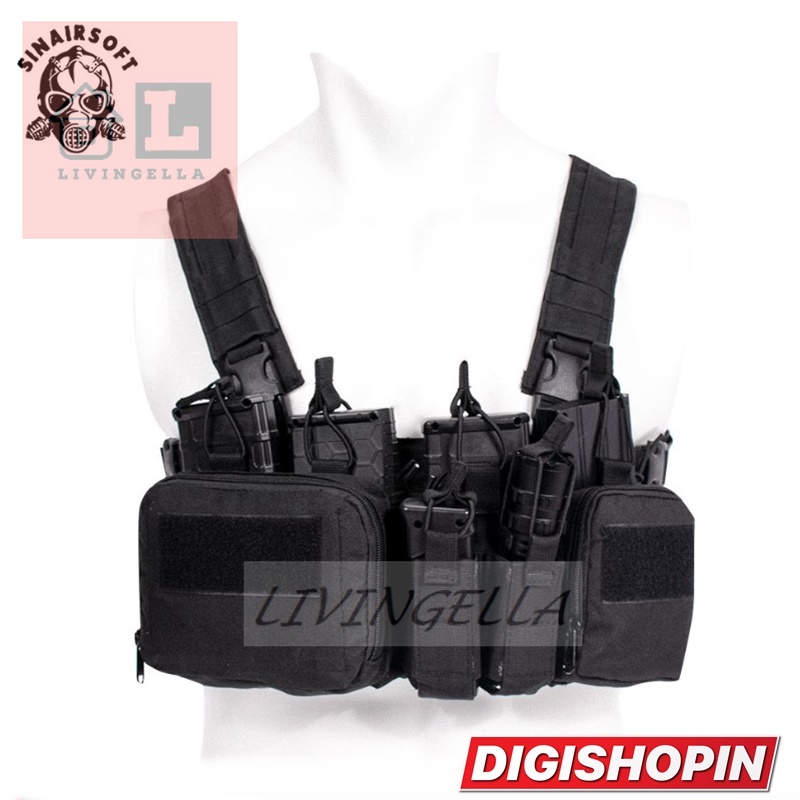 Jual LivinGella - Rompi Tactical Pouch Chest Rig Vest Rompi Army ...