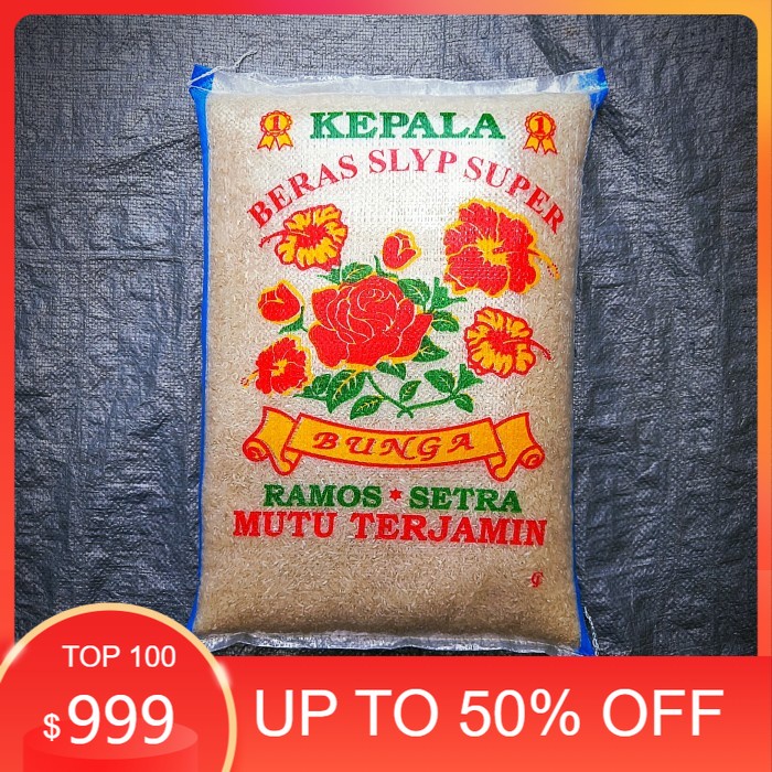 Jual BERAS PUTIH ROJOLELE - KEMASAN 5KG - READY STOCK 100 PACKS - BUNGA ...