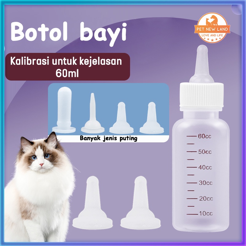 Jual Dot Anak Kucing Baru Lahir Botol Kucing Anjing 60ML Botol Dot Alat
