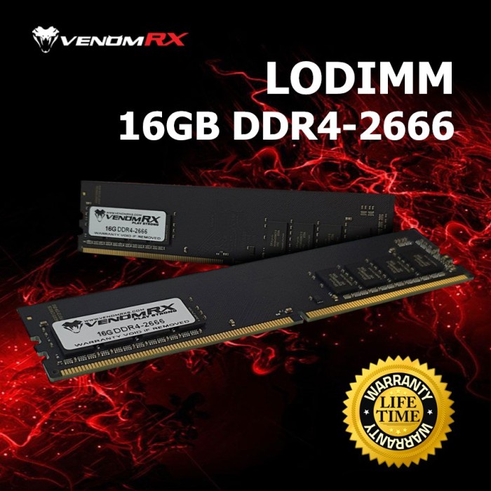 Jual VenomRX Desktop RAM Lodimm DDR4 16GB PC2666 | Shopee Indonesia