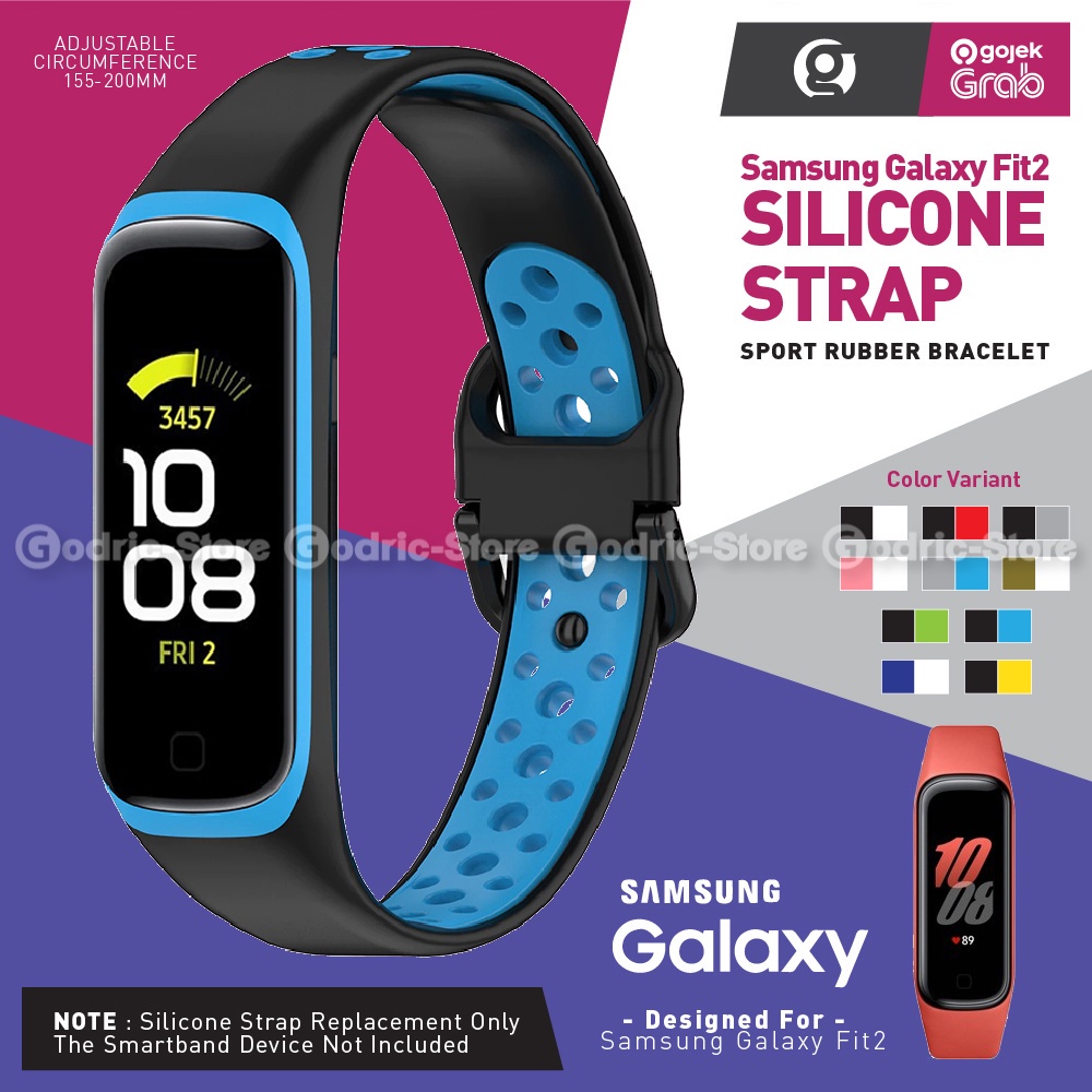 R220 SPORT DUAL TONE Silikon Strap for Samsung Galaxy Fit2 (FIT 2) Tali Jam  Silicone Smartwatch