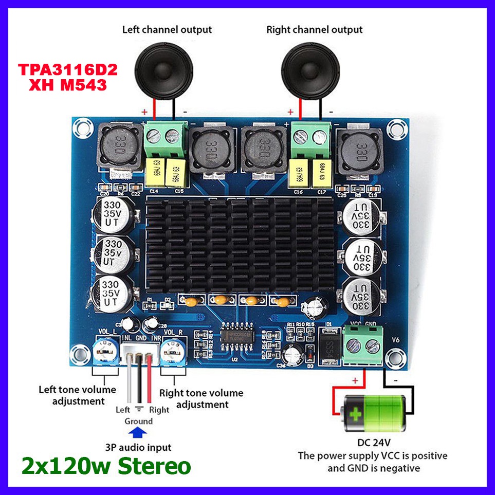 Jual (OML) TPA3110 XHA232 TPA3116D2 XHM139 XHM543 POWER AMPLIFIER CLASS ...