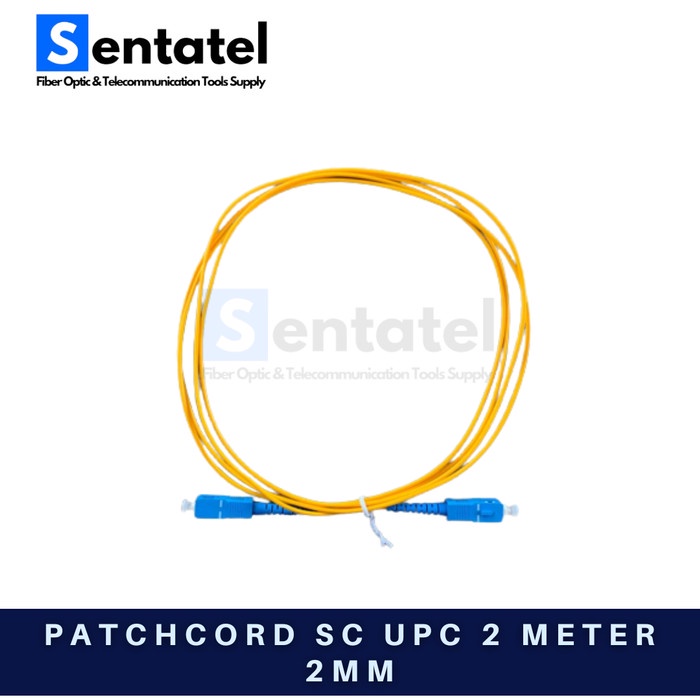 (2M) Patchcord Fiber Optic SC UPC - SC UPC Simplex 2 Meter 2mm