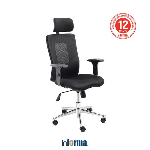 Jual Informa Roes Kursi Kantor Sandaran Tinggi 161 Hitam Tempat Duduk