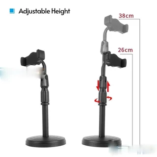 Holder HP Meja Lipat Adjustable Stand Handphone Tripod Phone Putar 360 Dudukan Smartphone