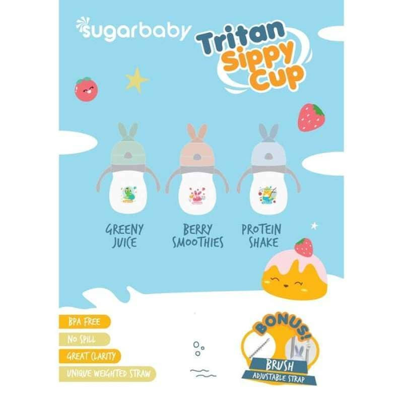 Jual SUGAR BABY - N-TSCR320 - PK01 TRITAN SPPY CUP RABBIT 320 ML - PINK ...