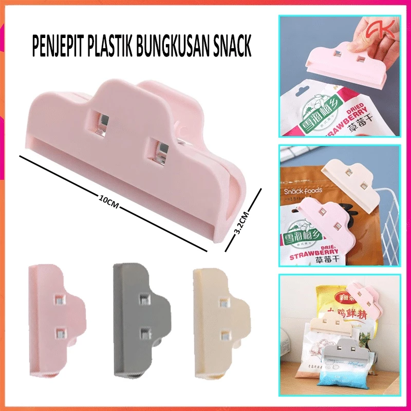 [UNIK88] KLIP PENJEPIT KANTONG SEGEL BUNGKUSAN PLASTIK MAKANAN SNACK FOOD BISKUIT | AutoStock