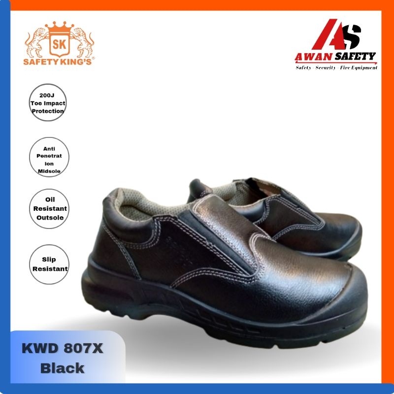 Jual SEPATU SAFETY KINGS KWD 807X Original / Sepatu Kerja Safety Pria Kulit Asli Ujung Besi