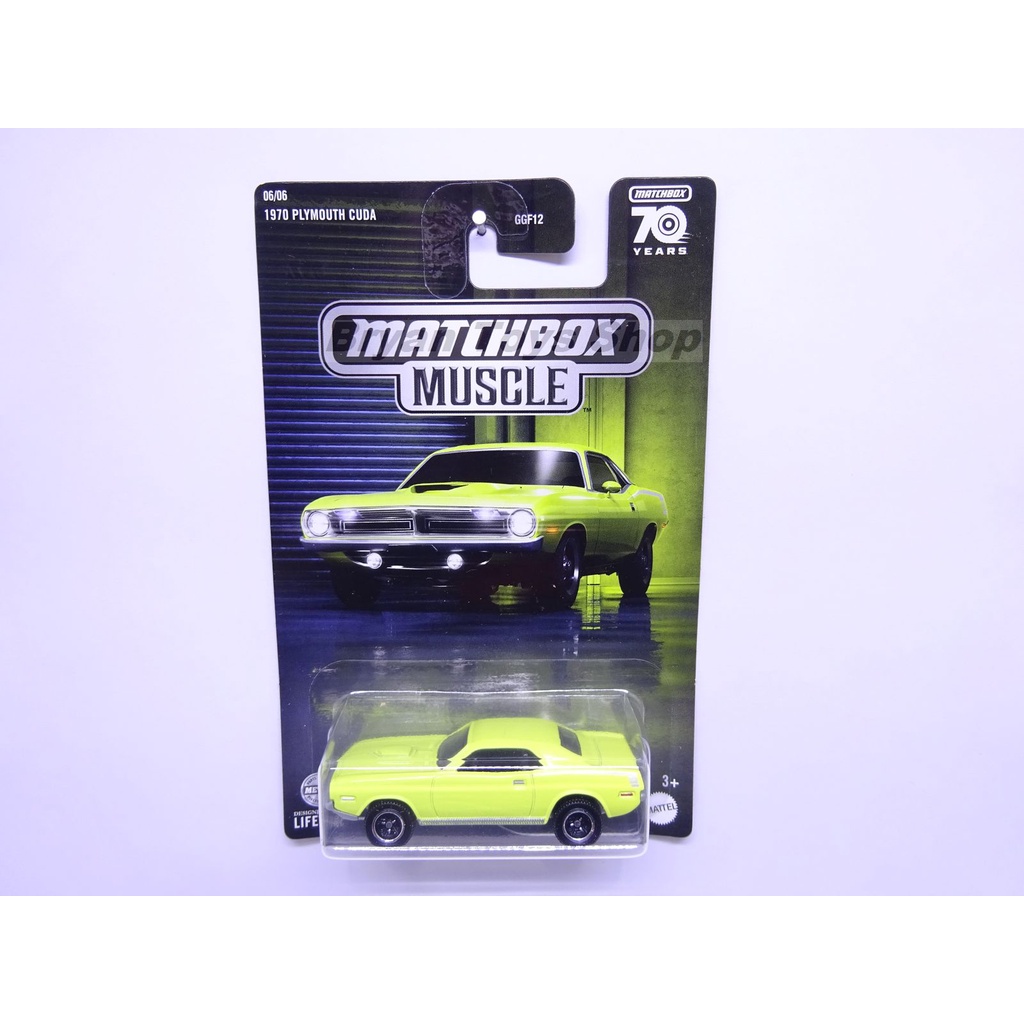 Jual Matchbox Muscle 1970 Plymouth Cuda Kuning | Shopee Indonesia