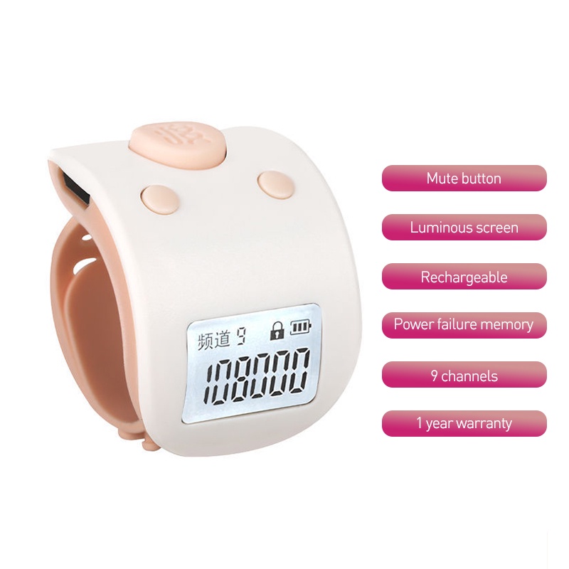 Jual Tasbih Digital Rechargeable Electronic Display Tally Muslim ...