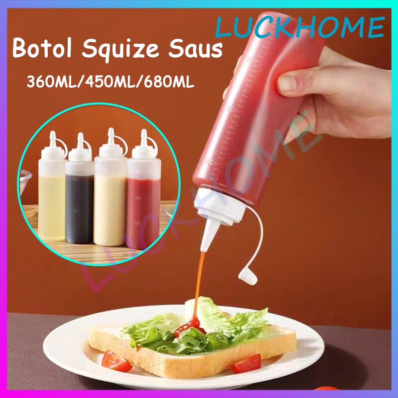 Jual Botol Saus Plastik Botol Cuka Dengan Angka Takaran Serbaguna Botol ...