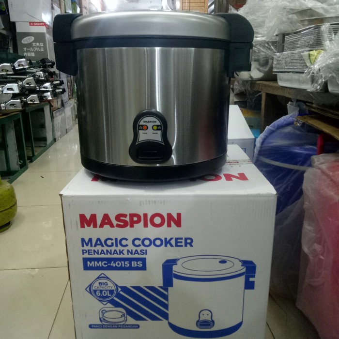 Jual Magicom Besar Stenles Steel, Maspion Kapasitas 6 Liter Beras ...