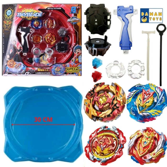 Jual Vincenttt Gasing Beyblade Battle High Speed Rotation 4 in 1 Gasing ...