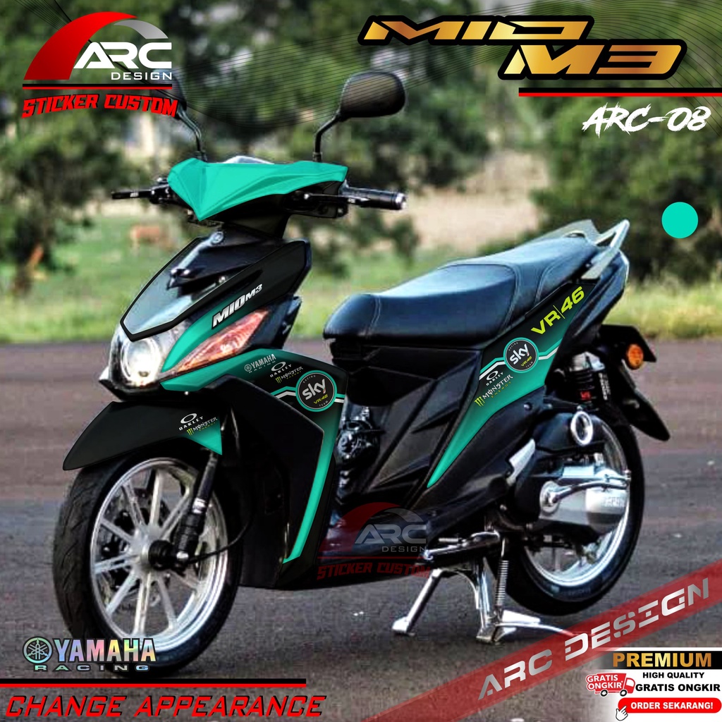 Jual (COD) TERBARU Decal Sticker Yamaha Mio M3 125 Full body - Stiker