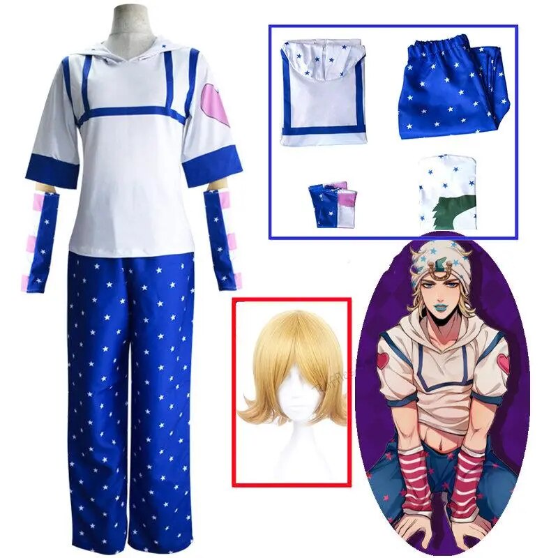 Jual PREORDER Johnny Joestar Cosplay Anime JoJo's Bizarre Adventure ...