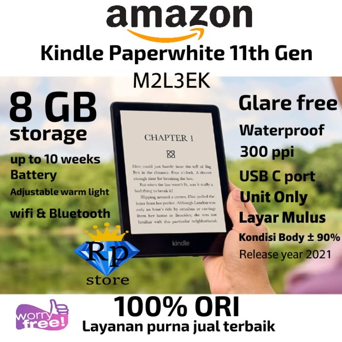 Jual Amazon kindle voyage oasis paperwhite 4/8/16/32 GB ereader ebook ...