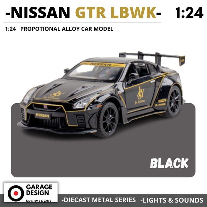 Jual Diecast Miniatur Mobil Nissan GTR R35 LBWK 1:24 - Liberty Walk 1/ ...