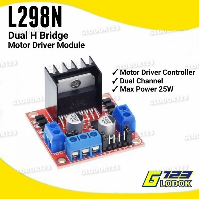 Jual L298N L298 Dual H Bridge Stepper Motor Driver Module Arduino ...