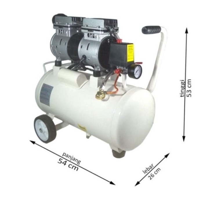 Jual Mesin Kompresor Angin Udara EDON ED 550 ED550 50L Oilless Silent ...