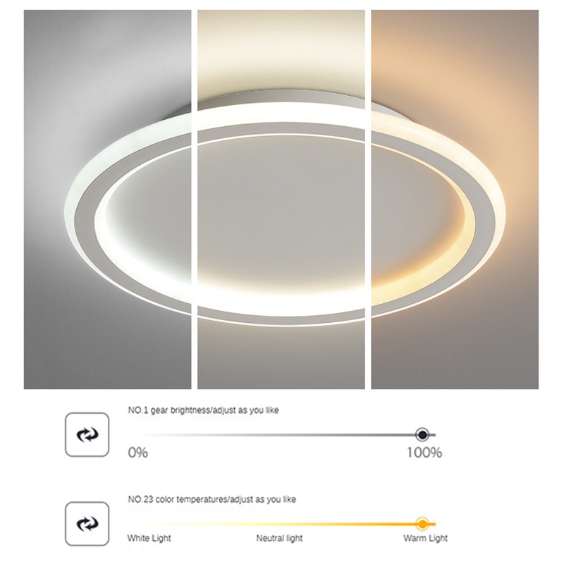 Jual 3-color Lampu Plafon Minimalis Lampu lingkaran Untuk Dekorasi ...